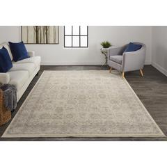 Marquette Rustic Persian Farmhouse Area Rug, Beige/Warm Gray, 6ft-7in x 9ft-10in, MRQ3776FBGEGRYF06