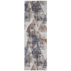 Gilmore Modern Color Block, Blue/Ivory/Taupe, 2'-6" x 8' Runner