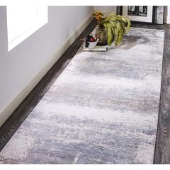 Cadiz Gradient Luster Rug, Silver Gray, 3ft - 1in x 10ft, Runner, 8663888FLGY000I89