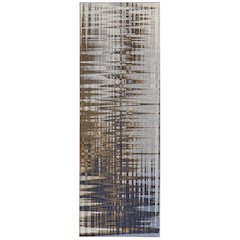 Clio Modern Abstract, Blue/Orange/Gray, 2'-9" x 7'-10" Runner