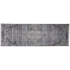 Sarrant Vintage Space-Dyed Rug, Fog Gray/Pewter, 2ft - 8in x 10ft, Runner, 9193963FSMK000I8B