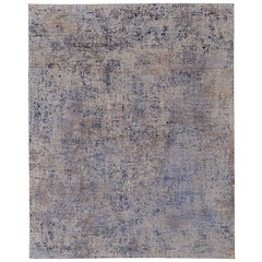 Pryor Modern Watercolor, Blue/Tan/Brown, 10' x 13' Area Rug