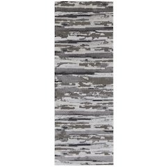 Vancouver Modern Abstract, Brown/Ivory, 2'-10" x 7'-10" Runner