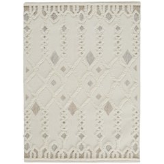 Anica Moroccan Wool Rug w/Ornamental Diamonds, Ivory/Tan, 10ft x 14ft Area Rug, ANC8011FIVY000H00