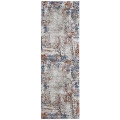 Gilmore Modern Distressed, Ivory/Blue/Taupe, 2'-6" x 8' Runner