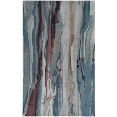 Amira Contemporary Watercolor Rug, Crystal Teal/Red/Tan, 8ft x 10ft Area Rug, AMI8634FTELMLTF00