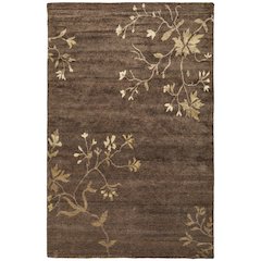 Cordonnet Transitional Floral & Botanical, Green/Gold, 7'-9" x 9'-9" Area Rug