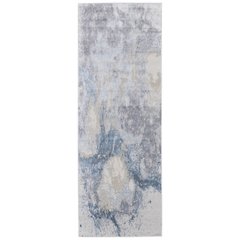 Astra Transitional Abstract, Blue/Gray, 2'-10" x 7'-10" Runner