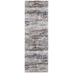 Gilmore Modern Abstract, Ivory/Blue/Gray, 2'-6" x 8' Runner