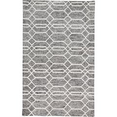 Belfort Transitional Trellis & Lattice, Gray/Black/Ivory, 12' x 15' Area Rug