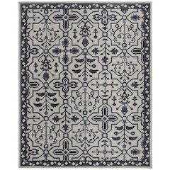 Fallon Rustic Farmhouse Rug, Flora/Fauna, Warm Dark Gray, 9ft x 12ft Area Rug, FLN8839FIVY000G00