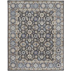 Rylan Transitional Oriental, Taupe/Blue/Ivory, 8' x 10' Area Rug