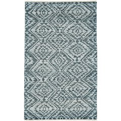 Nizhoni Transitional Southwestern, Gray/Blue/Ivory, 2' x 3' Accent Rug