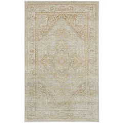 Aura Modern Oriental, Ivory/Gold, 3'-11" x 6' Accent Rug