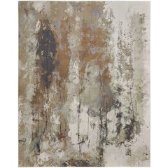 Clio Modern Abstract, Orange/Purple/Green, 5' x 7'-6" Area Rug