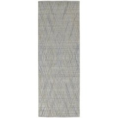 Elias Modern Abstract, Gray/Ivory, 2'-9" x 8' Runner