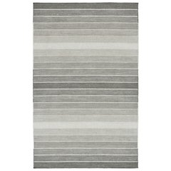 Santino Transitional Stripes, Gray, 5' x 8' Area Rug