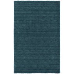 Luna Hand Woven Marled Wool Rug, Teal Blue/Green, 3ft-6in x 5ft-6in Accent Rug, 5798049FTEL000C50