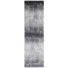 Cadiz Modern Abstract, Gray/Black/Silver, 3'-1" x 10' Runner