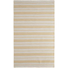 Duprine Transitional Stripes, Yellow/Ivory, 10' x 14' Area Rug