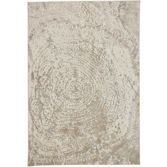 Frida Distressed Abstract Watercolor Rug, Ivory/Gray/Tan, 12ft x 15ft Area Rug, PRK3702FSLVIVYJ00