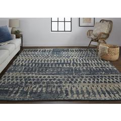 Palomar Luxe Hand Knot Abstract Accent Rug, Denim Blue, 2ft x 3ft, PAL6632FBLU000P00
