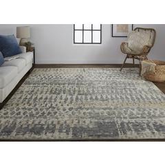 Palomar Luxe Hand Knot Accent Rug, Charcoal Gray/Light Beige, 2ft x 3ft, PAL6632FCHL000P00