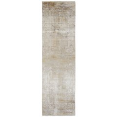 Cadiz Modern Abstract, Taupe/Ivory/Gold, 3'-1" x 10' Runner