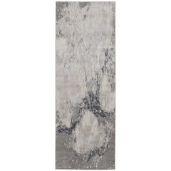 Astra Transitional Abstract, Gray/Ivory, 2'-10" x 7'-10" Runner