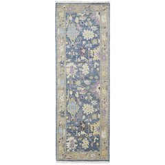 Karina Traditional Persian, Gold/Blue/Purple, 2'-6" x 8' Runner