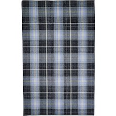 Crosby Eco-Friendly PET Dhurrie, Black/Sky Blue, 8ft x 10ft Area Rug, 8830565FCHL000F00