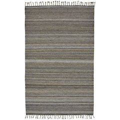 Brady Transitional Stripes, Gray/Green/Blue, 9' x 12' Area Rug