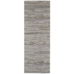 Vancouver Modern Abstract, Ivory/Tan/Brown, 2'-10" x 7'-10" Runner
