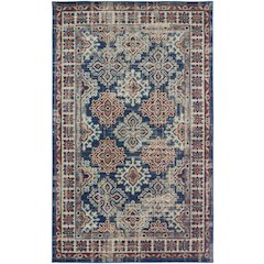 Nolan Transitional Oriental, Blue/Red/Ivory, 12'-10" x 15' Runner