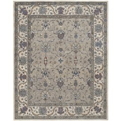 Rylan Transitional Oriental, Taupe/Ivory/Blue, 4' x 6' Accent Rug