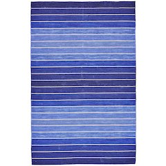 Santino Transitional Stripes, Blue, 5' x 8' Area Rug