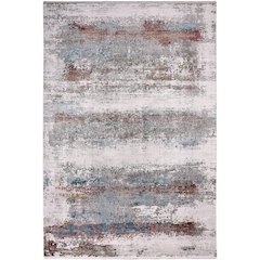 Cadiz Modern Abstract, Gray/Red/Blue, 12' x 18' Area Rug