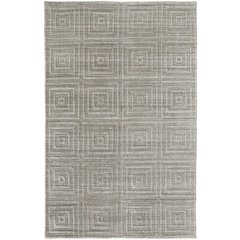 Redford Transitional Solid, Gray/Silver, 5' x 8' Area Rug