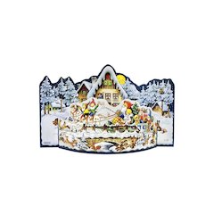 Advent - 3-Dimensional Sleigh Ride - 8.5"H X 14"W X 3"D
