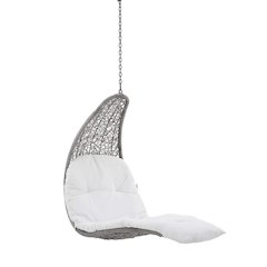 Outdoor Lounge Chair In Neutral Color With Durable Construction, Modern Design