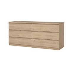Scottsdale 6 Drawer Double Dresser, Jackson Hickory