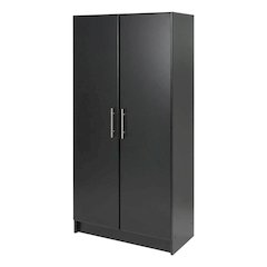 Black 32-Inch Storage Cabinet With Large Capacity And Sturdy Construction