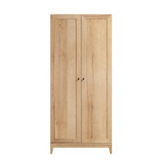 Yaletown 72" Tall Storage Cabinet in Natural Oak with Solid Wood Legs