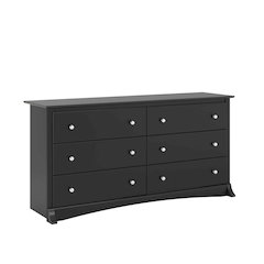 Black Sonoma 6 Drawer Dresser