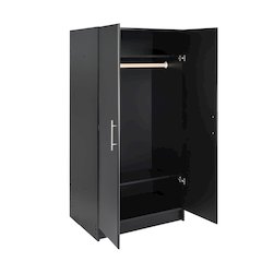 Elite 32" Wardrobe Cabinet, Black