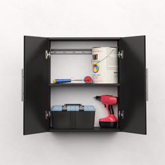 HangUps 24" Upper Storage Cabinet, Black
