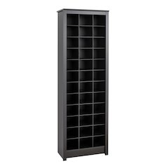 Space-Saving Shoe Storage Cabinet, Black