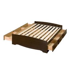 Espresso Queen Mate’s Platform Storage Bed with 6 Drawers