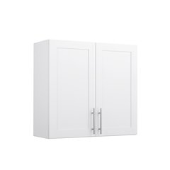 Elite 32" H Wall Cabinet White Engineered Wood Cabinet with Panel Doors