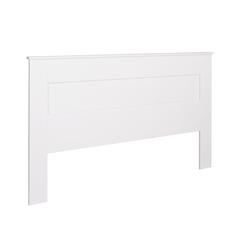 King Flat Panel Headboard, White